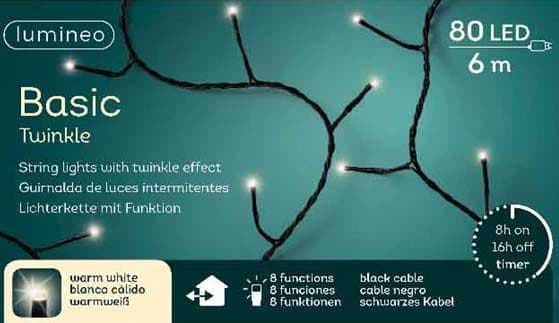 Lumineo Novogodišnje lampice za spoljnu i unutrašnju upotrebu 6m 80 LED 49.4163