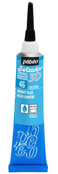 PEBEO Setacolor 3D - Gloss Effect - Reljefna boja za tekstil Bright Blue 20ml 664676