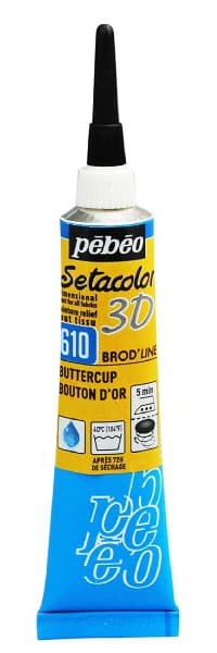 PEBEO Setacolor 3D - Brod line Effect - Reljefna boja za tekstil Buttercup 20ml 664685