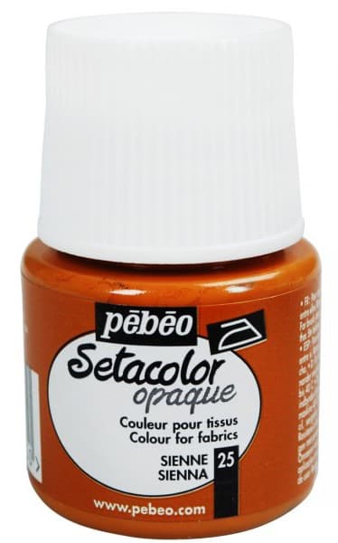 PEBEO Setacolor - Opaque - Pokrivna boja za tekstil 45ml SIENNA 664123