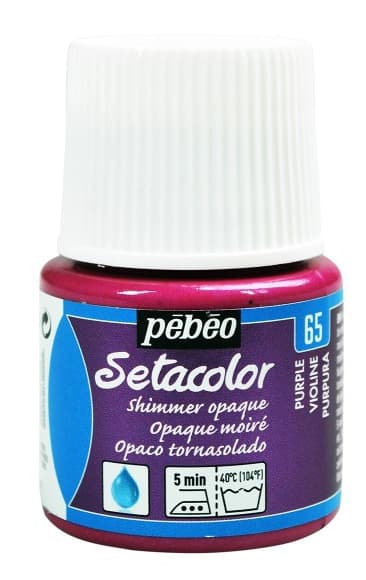 PEBEO Setacolor - Shimmer Opaque - Pokrivna boja za tekstil 45ml PURPLE 664144