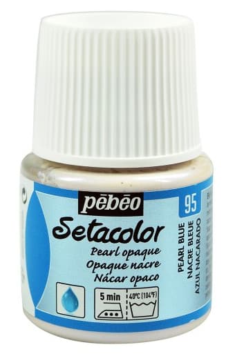 PEBEO Setacolor - Opaque Pearl - Pokrivna boja za tekstil 45ml PEARL BLUE 664781