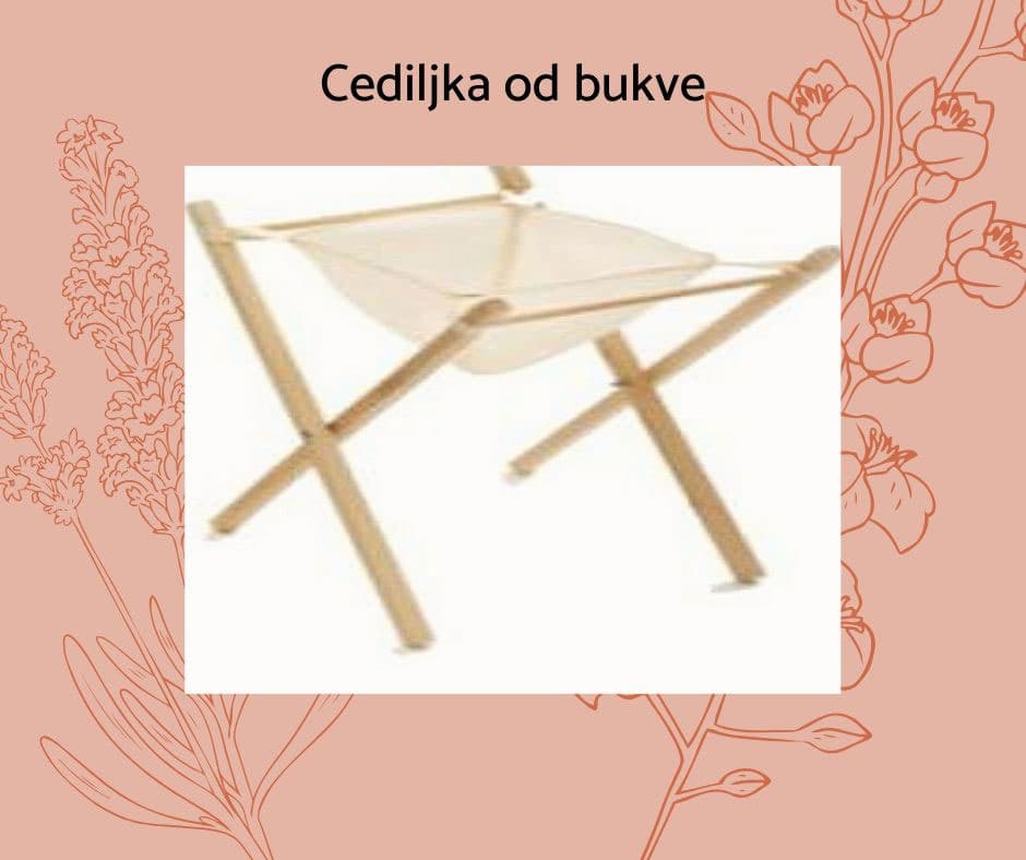 Cediljka od bukovog drveta