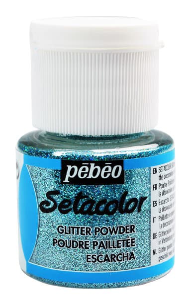 PEBEO Setacolor - Glitter Powder - Šljokice 10gr PLAVA 664953