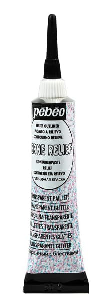 PEBEO Vitrail Cerne Relief - Kontur pasta PROVIDNA SA ŠLJOKICAMA 20ml 664470