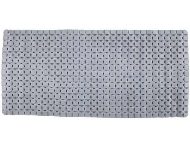 Gumena prostirka za kupatilo 76 x 36 Siva