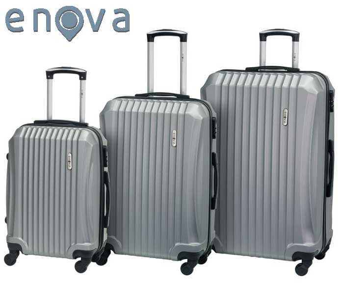 Set ABS kofera Enova Sevilla Siva 55cm-65cm-75cm 514240