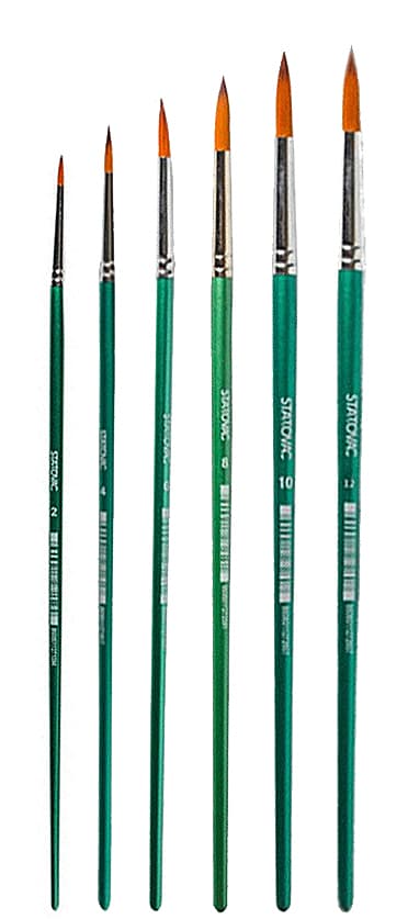 POP BRUSH 080 - Četkice okrugle - zelene 6 kom. br.2-12