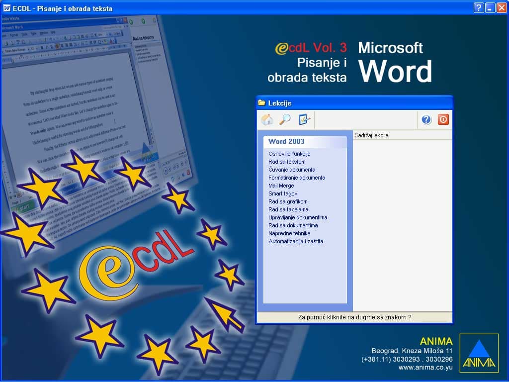 Multimedijalni kurs -  Word 2003