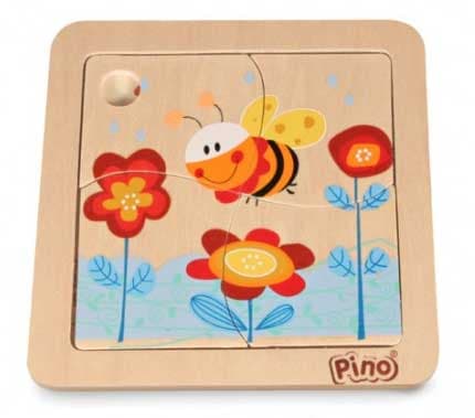 Pino Toys Drvena slagalica Pčelica