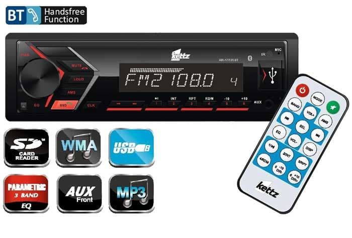 Kettz Auto radio plejer AR-K1135BT USB SD 4x40W