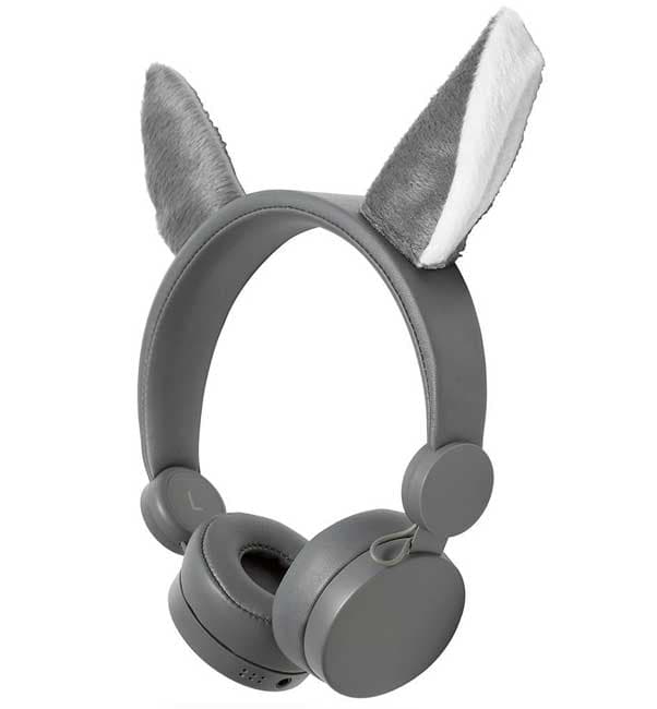 Nedis Animaticks slušalice Willy Wolf sa odvojivim kablom i dodacima HPWD4000GY