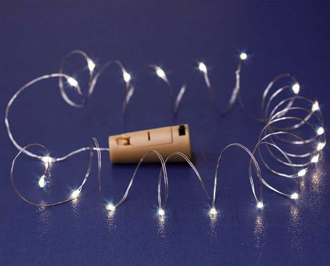 Dekorativne LED lampice na baterije 20 LED MLD20/WW