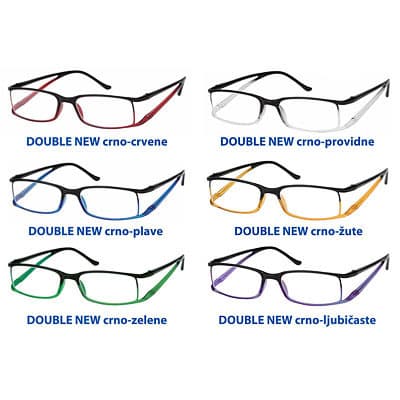 Prontoleggo Double naočare za čitanje sa dioptrijom crvene +1.50