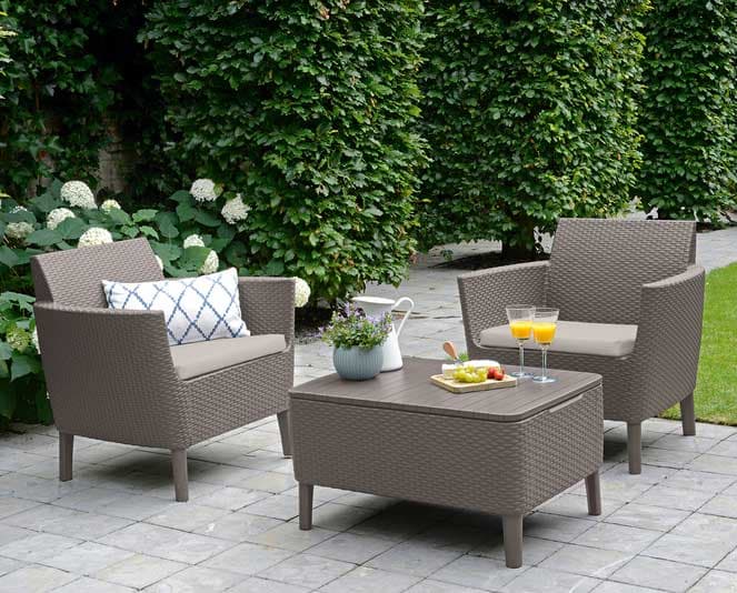 Baštenska garnitura Curver Salemo kapućino