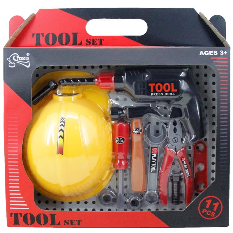 Tool Set - Kofer sa dečijim alatom, bušilicom i kacigom 50195