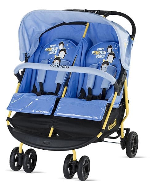 Chipolino kolica za blizance Mandy blue