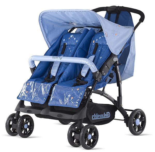 Chipolino kolica za blizance Twiny sky