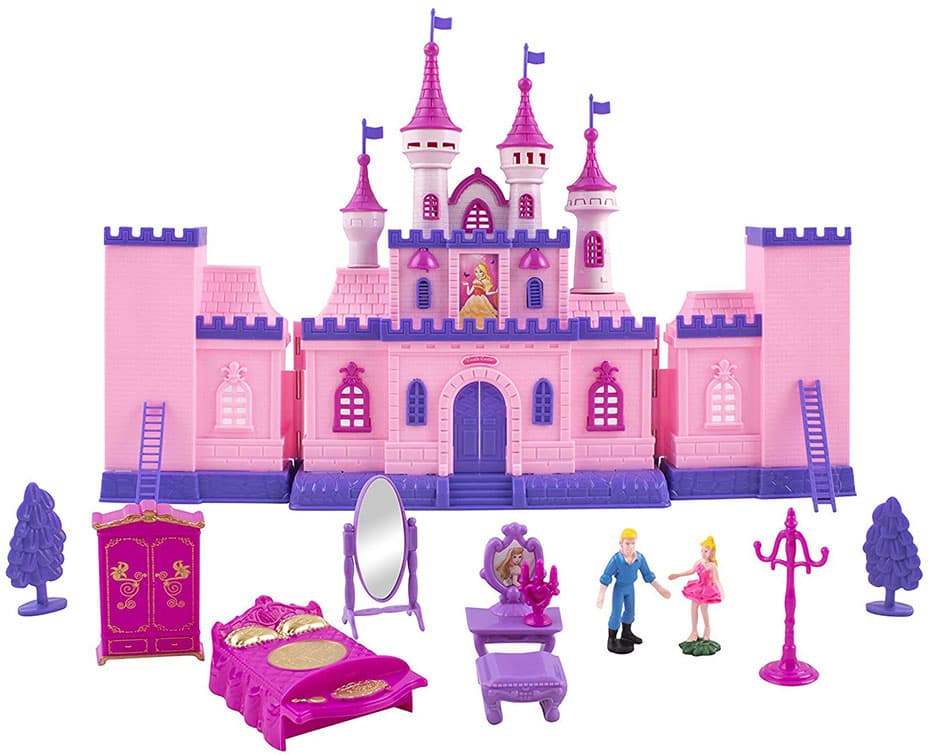 VOKODO Best Luck Set DVORAC - Kućica za lutke sa nameštajem - Princ i princeza BE285233