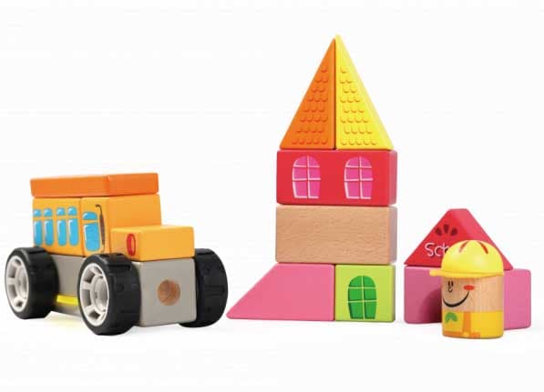 Top Bright Drveni blokovi za igru Škola