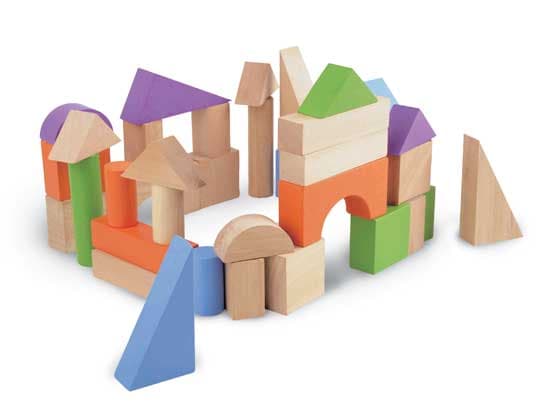 Pino Toys Drvene kocke Blokovi 40 komada