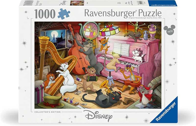 Puzzle slagalica 1000 delova Mačke iz visokog društva Disney Collestors Edition Ravensburger 12000753