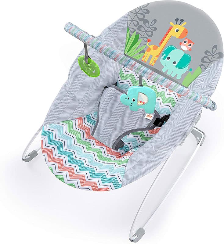 Bright Starts Bebi ležaljka sa vibracijom Giggle And See Safari 11480