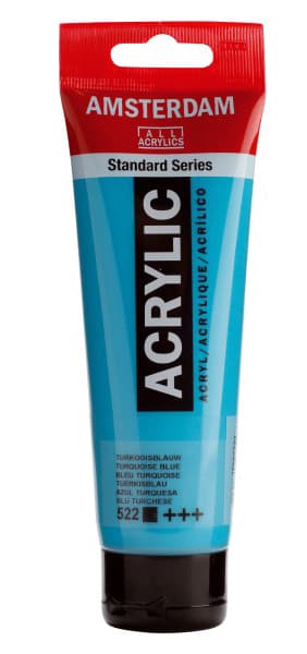 TALENS Amsterdam Akrilna boja - Akrilik - Tirkizno plava 120ml 680522