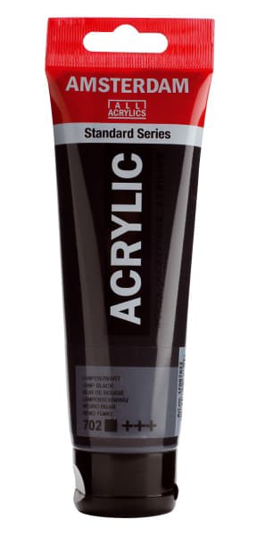 TALENS Amsterdam Akrilna boja - Akrilik - Čađava crna 120ml 680702