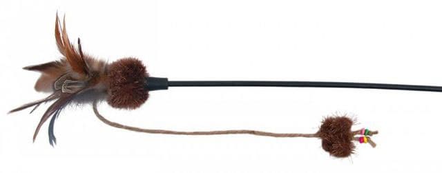 Igračka za mačke Štap s perjem i lopticom Trixie 45741