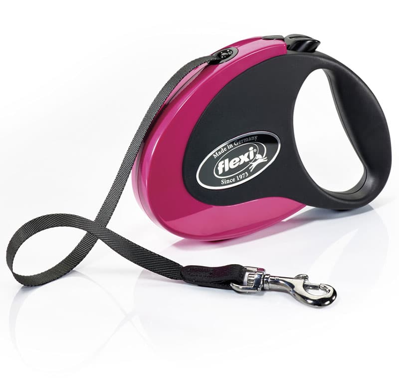 Flexi Povodac za pse Collection S Tape 3m Pink-Black 