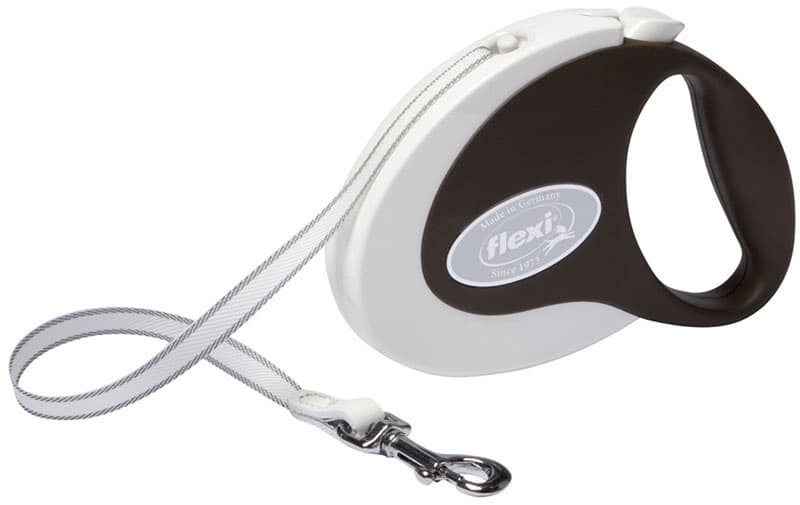 Flexi Povodac za pse Collection M Tape 5m White-Brown 