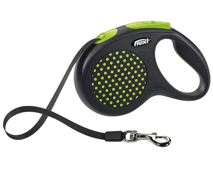 Povodac za psa Flexi Design M Tape 5m Green