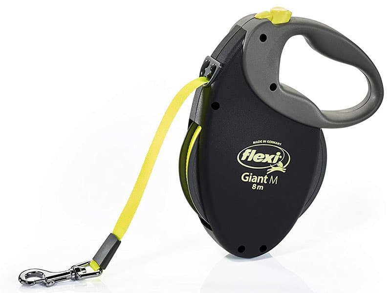 Povodac za psa Flexi Giant M Tape 8m Neon