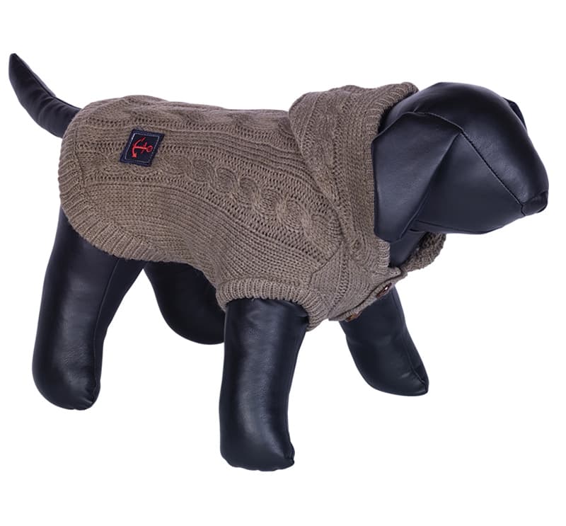 Nobby Džemper za psa Isla Khaki leđa 29cm 65417