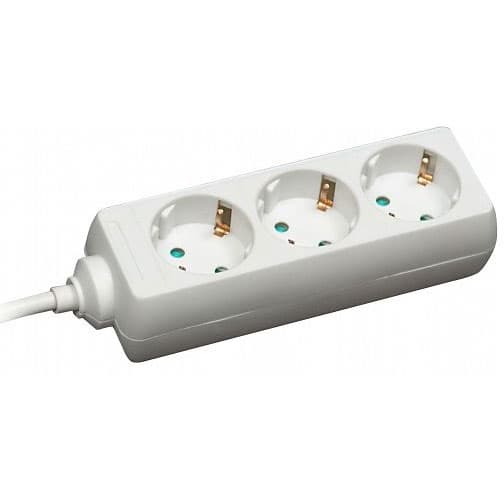 Commel produžni kabl sa 3 utičnice 3 m beli