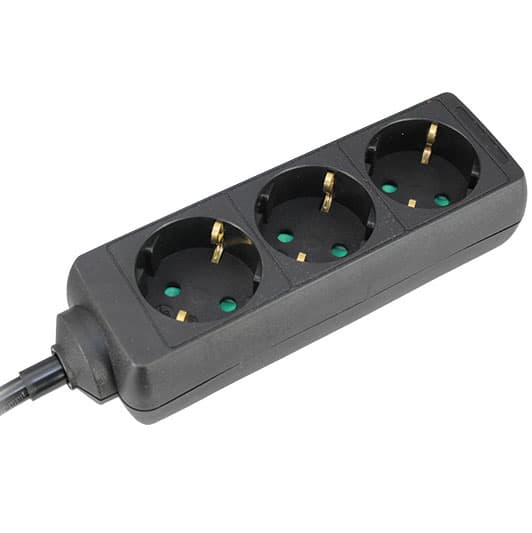 Commel produžni kabl sa 3 utičnice 3 m crni