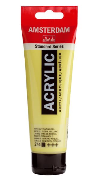 TALENS Amsterdam Akrilna boja - Akrilik - Nikl titan žuta 120ml 680274