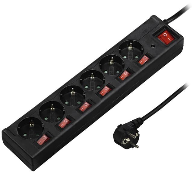 Hama Produžni kabl sa 6 utičnica koje se pojedinačno aktiviraju 3.5kW 1.4m 121946
