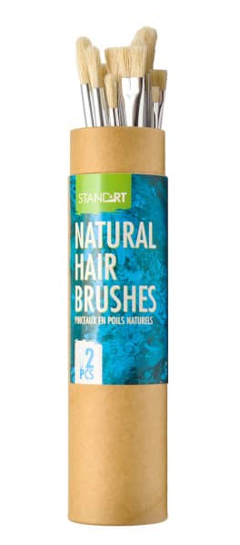 POP BRUSH Set četkica - natural - miks 12 kom. 622004