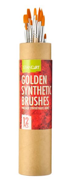 POP BRUSH Set četkica - najlon - miks 12 kom. 622005