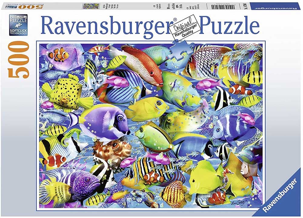 Ravensburger Puzzle 500 delova -  Ribe u tropskom saobraćaju 14796