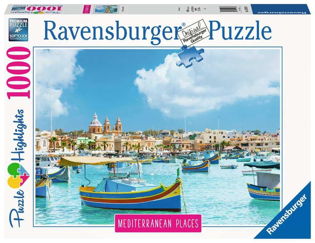 Puzzle 1000 delova Mediteranska Malta Ravensburger