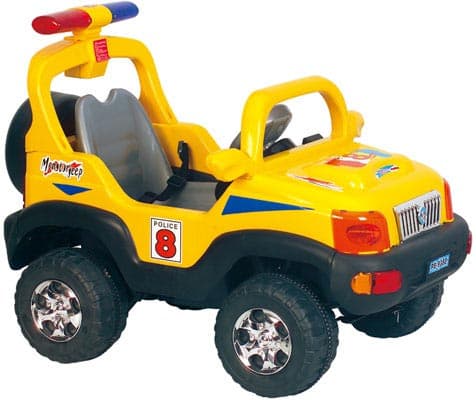 Džip na akumulator 201 žute boje