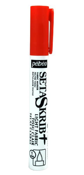 PEBEO Setaskrib+  Marker za tekstil 1 mm za svetle tkanine CRVENA 664202