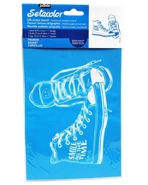 PEBEO Setacolor Šablon A5 za slikanje na tekstilu PATIKE 664975