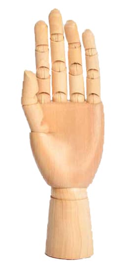 POP ABLE Model za crtanje MANIKIN - leva ženska šaka 25cm 616012