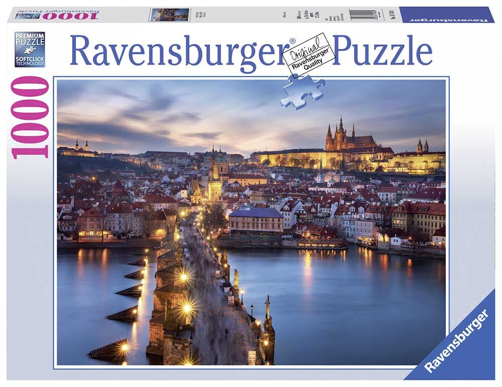 Puzzle Slagalica 1000 delova Prag noću Ravensburger 19740