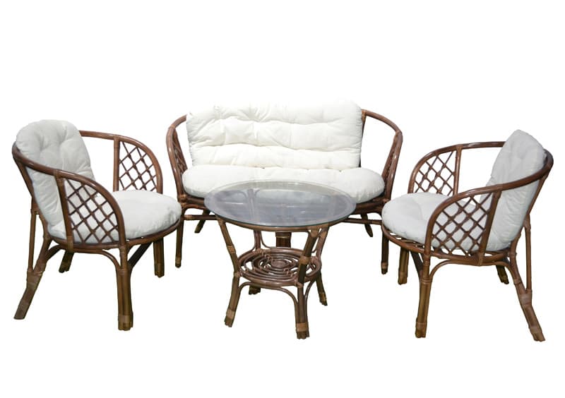 Baštenska garnitura Bahama Ratan Brown