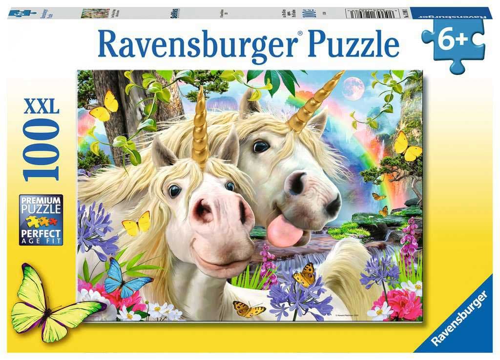 Puzzle 100 XXL delova Smešni selfi jednoroga Ravensburger 12898